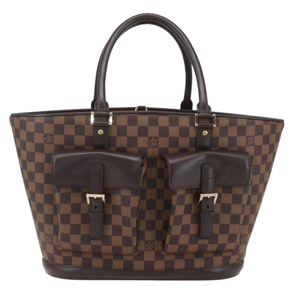 Louis Vuitton Damier Ebene Manosque GM Tote Bag Brown